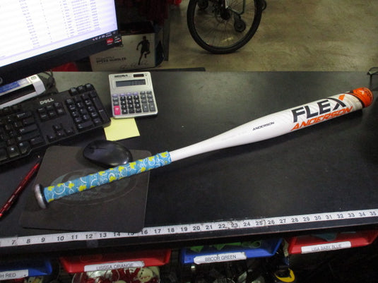 Used Anderson Flex Slowpitch Softball 1 Piece End Loaded Bat 34 in 28 oz -6
