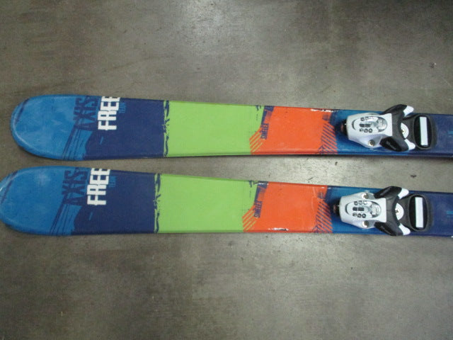 Load image into Gallery viewer, Used Axis Free Team Sinflex 130 cm Downhill Skis w/ Look Bindings - small wear
