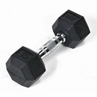 New Apollo 15 LB Rubber Hex Dumbbell