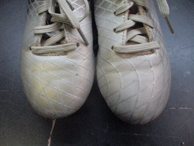 Load image into Gallery viewer, Used Kids' Silver Black Orange Lace-Up Cleats - Size 13
