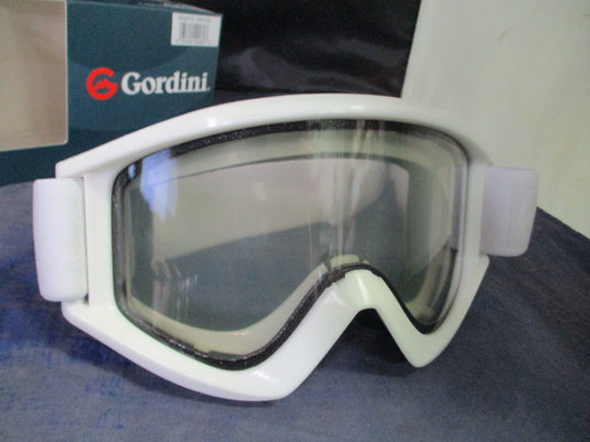 New Gordini Crest Adult Snow Goggles - White / Clear