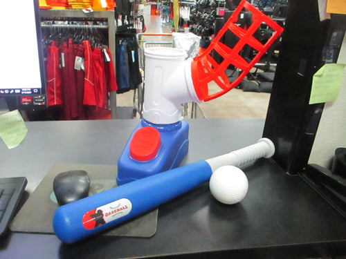 Used Baseball Kids Pitching Machine One Ball, Bat