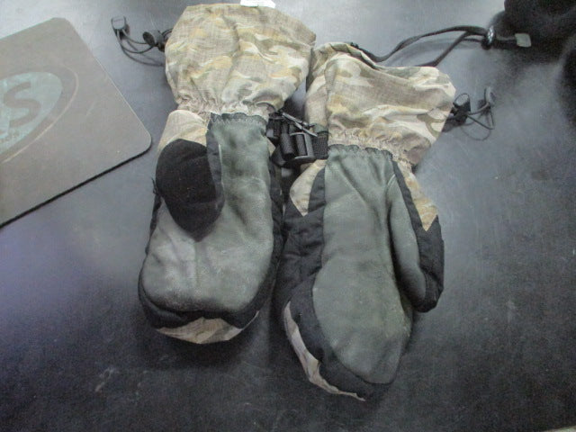 Load image into Gallery viewer, Used Dakine Snow Mitts Size Mens 8.5 Hole on Right Hand Thumb
