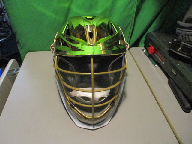 Load image into Gallery viewer, Used Cascade XRS Pro Metallic Gold Adjustable Lacrosse Helmet

