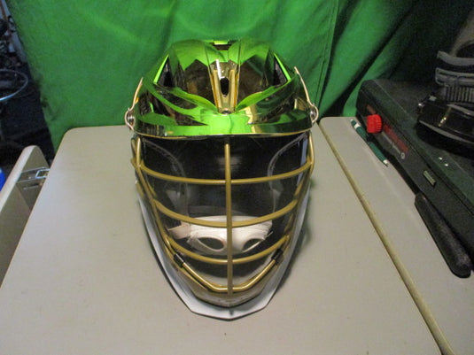 Used Cascade XRS Pro Metallic Gold Adjustable Lacrosse Helmet