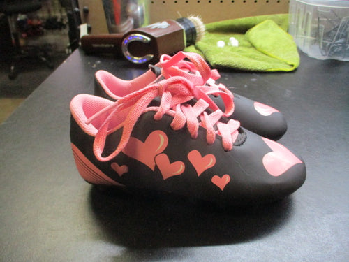 Trax Pink & Black Soccer Cleats Youth Size 9.5