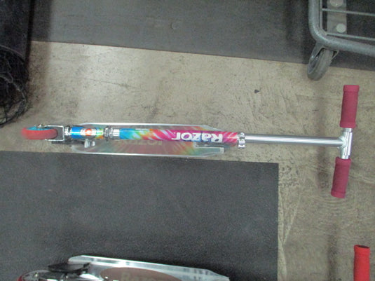 Used Razor Tye Dye Rainbow Foldable Scooter
