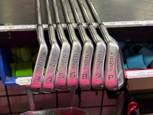 Used Accel Iso Spin 5000 Midsized 7pc Right Hand Iron Set 3-9i no 7 and Pw