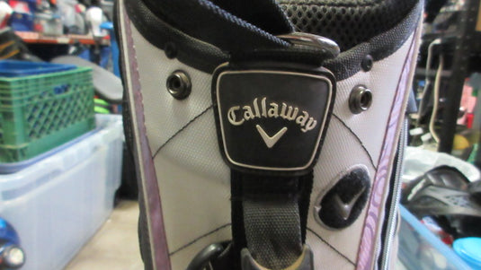Used Callaway Solaire Golf Stand Bag w Carry Strap - stains and tear in bag
