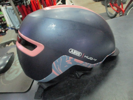 Used ABUS HUD-Y Medium Adult Bicycle Helmet With Light