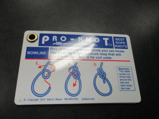 Used Pro-Knot Best Rope Knot Cards
