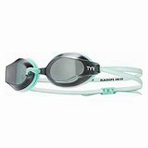 New TYR Blackops 140 EV Racing Womens Swim Goggles - Smoke/Mint