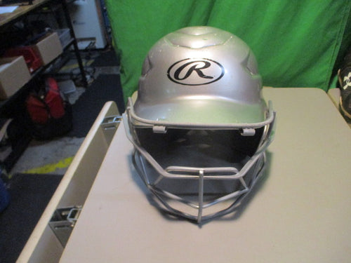 Used Rawlings Size 6 1/2 - 7 1/2 Batting Helmet W Mask