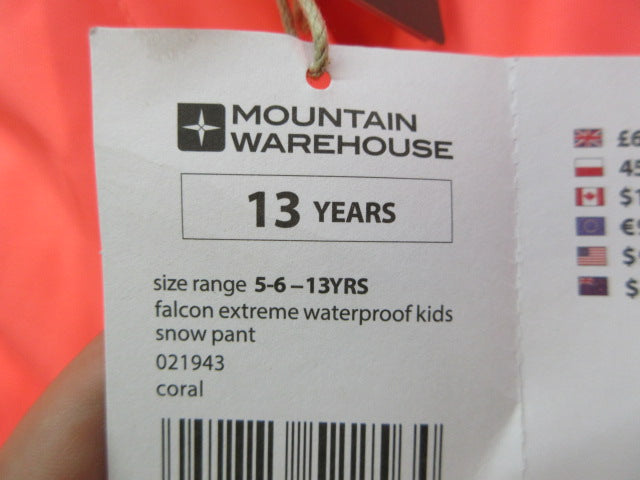 Load image into Gallery viewer, Used Mountain Warehouse Winter Snow Pants - Size 5-6
