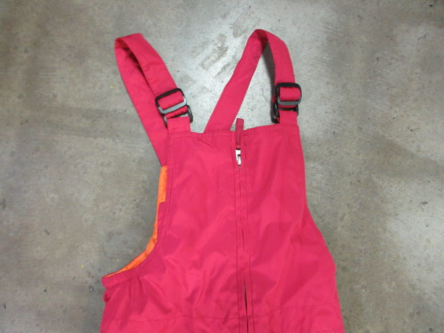 Load image into Gallery viewer, Used Kids Pink Lands End Snow Bibs Size 6
