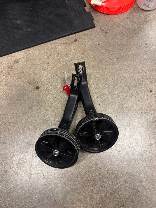 Used Black Bike Training Wheels