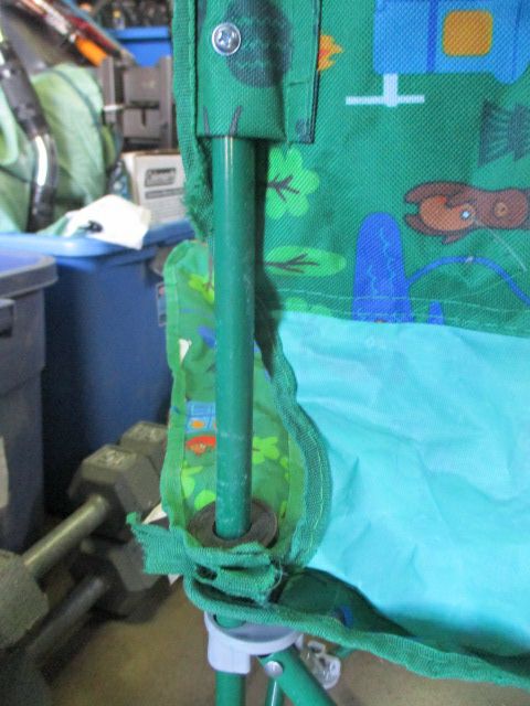 Load image into Gallery viewer, Used Ozark Trail Critters Folding Chair w/ Bag - worn straps
