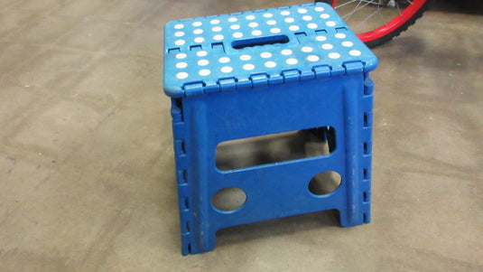 Used Folding Step Stool 13" - Blue