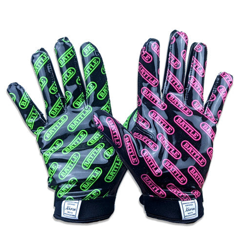 New Battle Cloacked " Nightmare 2.0 Purge" Receiver Gloves - Youth Medium