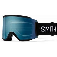 New Smith Squad XL Black/Chromapop Blue Mirror Ski Goggle - Size Medium/Large