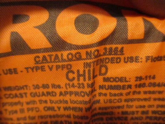 Used Stearns Puddle Jumper Child 30-60LB Life Jacket