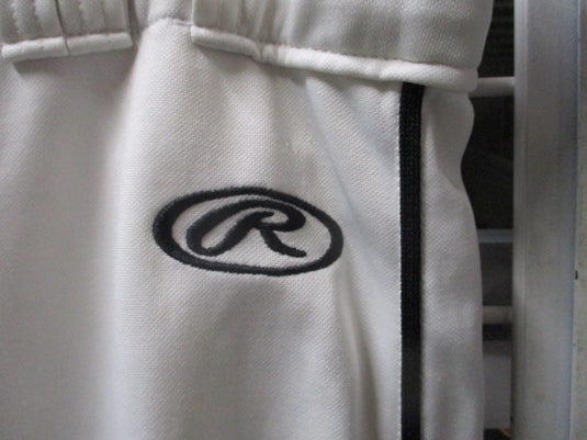 Used Rawlings White & Black Piping Knicker Bottom Pants Adult Size Large