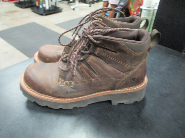 Load image into Gallery viewer, Used Ariat Leather Hiking Shoes Brown Size 9 B
