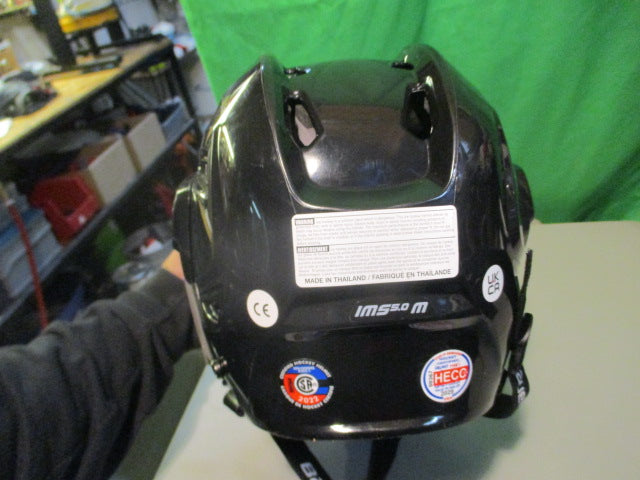 Load image into Gallery viewer, Used Bauer IMS 5.0 Size Medium (6 3/4 -  7 3/8) Hockey Helmet W/ Profile Mask
