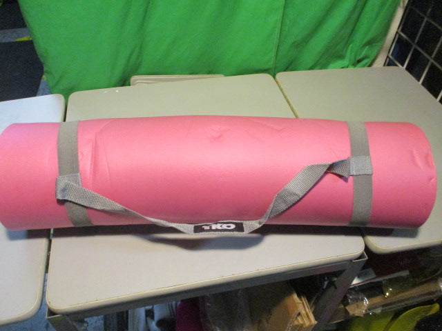 Load image into Gallery viewer, Used TKO Pink YOGA MAT With crry Strap
