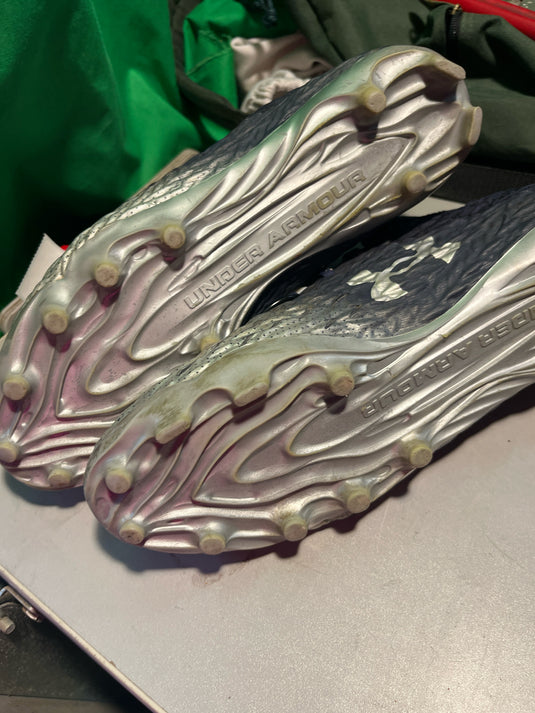 Used Under Armour 10.5 blue and gray cleat