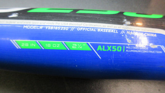 Used Easton Speed Brigade S250 28" -10 USA Aluminum Baseball Bat