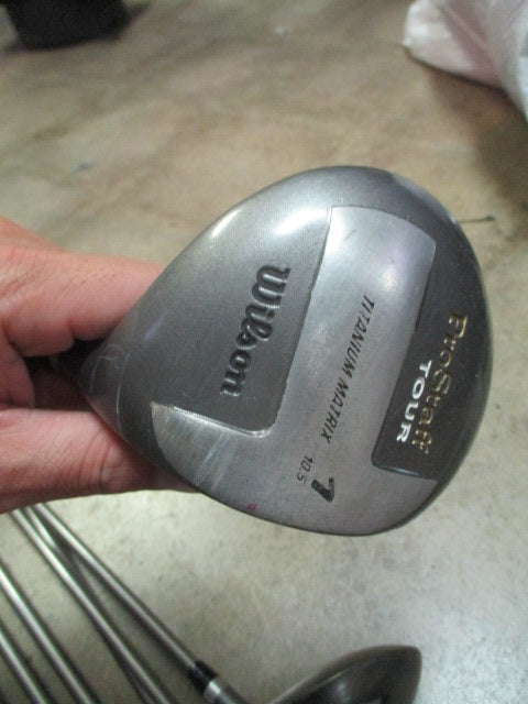 Used Wilson Pro Staff Tour Oversized Iron Set 3-9, Driver,3W,5W Missing 6- RH