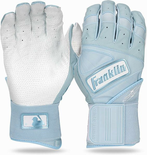 New Franklin Powerstrap Infinite Series Batting Gloves Yth Small - Carolina Blue