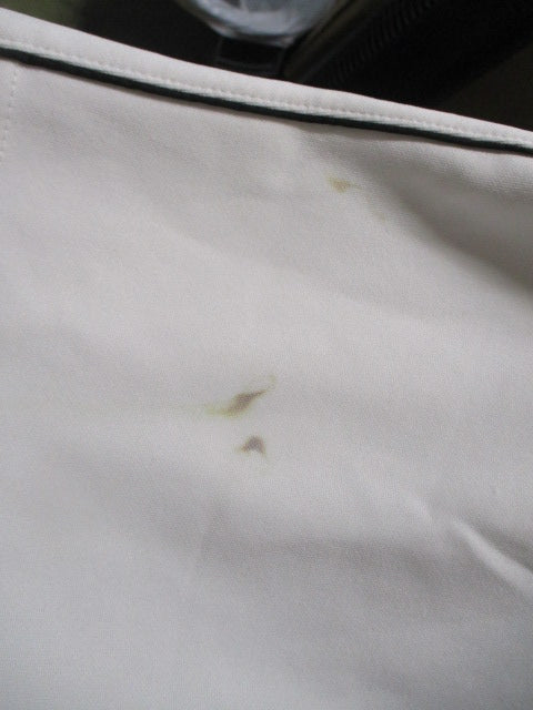 Load image into Gallery viewer, Used Russell White &amp; Black Piping Knicker Bottom Pants Adult Size Medium- stains
