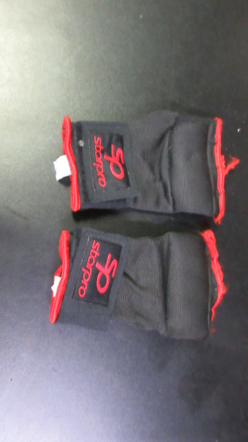 Used Starpro Fingerless Bag Gloves Size Large - Black/ Red