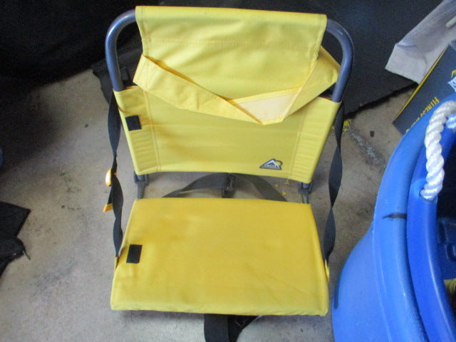 Load image into Gallery viewer, Used GCI Outdoor yellow Bleacher Chair
