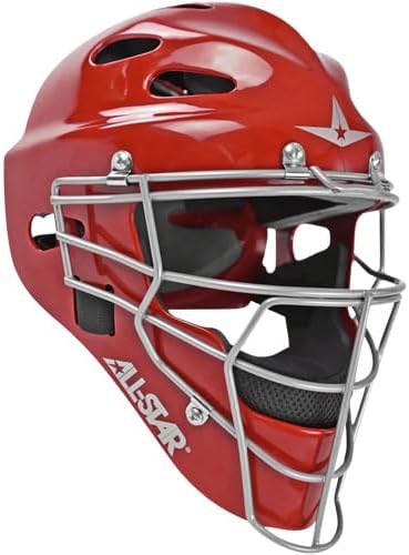 New All-Star Heiress Fastpitch Series Catcher's Set Kit Size Large 12-16 -Red