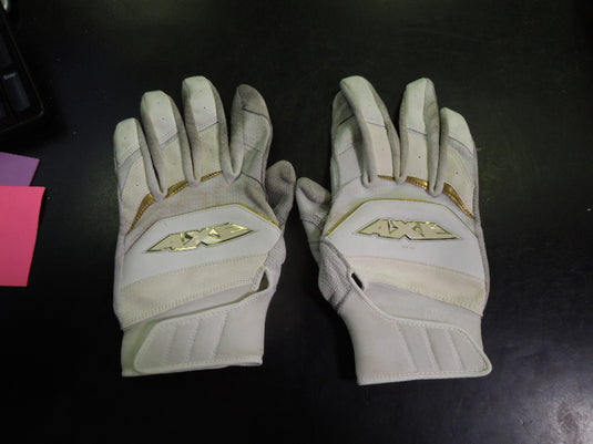 Used Axe Pro Leather Batting Gloves Size Large