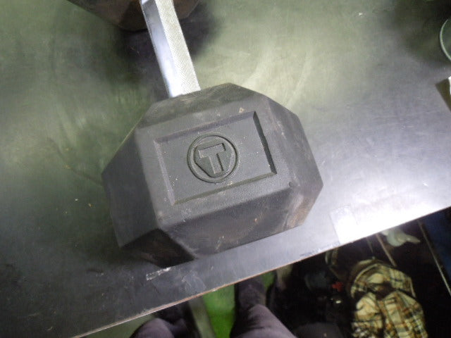 Load image into Gallery viewer, Used Titan Fitness 50 lb Rubber Hex Dumbbell
