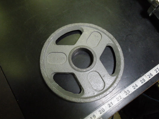 Used Weider 5 lb Cast Iron Olympic Plate