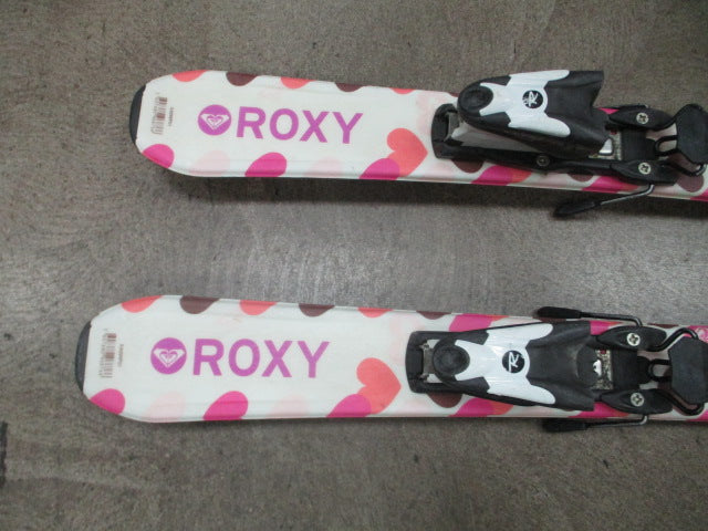 Load image into Gallery viewer, Used Roxy 110cm Junior Skis w/ Rossignol Comp J Bindings
