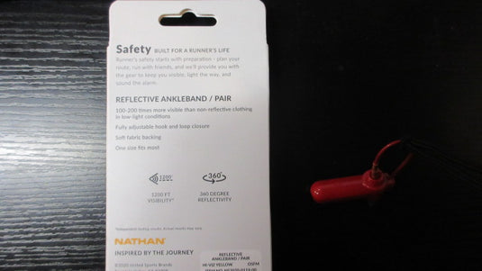 New Nathan Reflective Ankleband 1 Pair