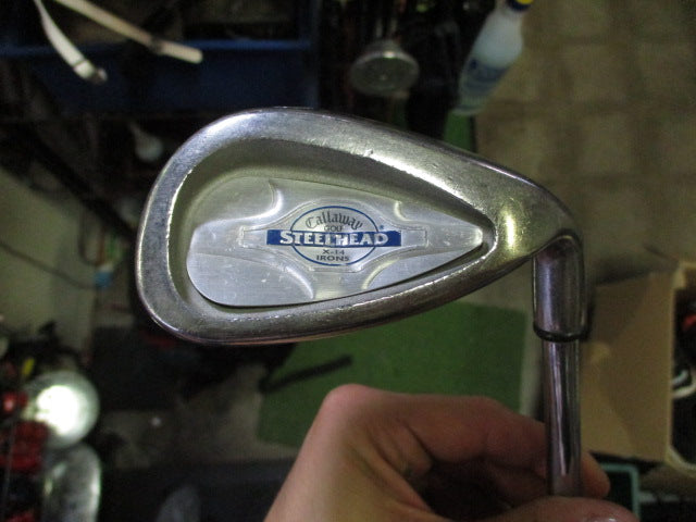 Load image into Gallery viewer, Used Callaway Steelhead X-14 6pc Right Hand Iron Set 5-9i and APw NO 6 IRON
