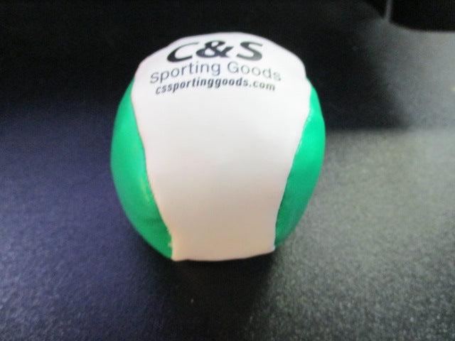 Load image into Gallery viewer, New C&amp;S Sporting Goods Green/White Foot Bag Hacky Sack Kick ball
