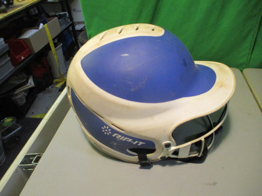 Used Rip-It Size 6 1/2 - 7 3/8 Batting Helmet W/ Mask