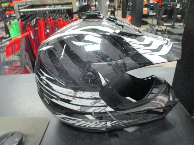 Load image into Gallery viewer, Used GMAX MX-46 Dot Dominant Size XS Motorcross Helmet

