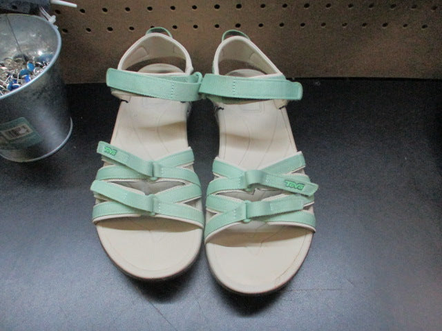 Load image into Gallery viewer, Used Teva Tirra Green Sandals - Size 9.5
