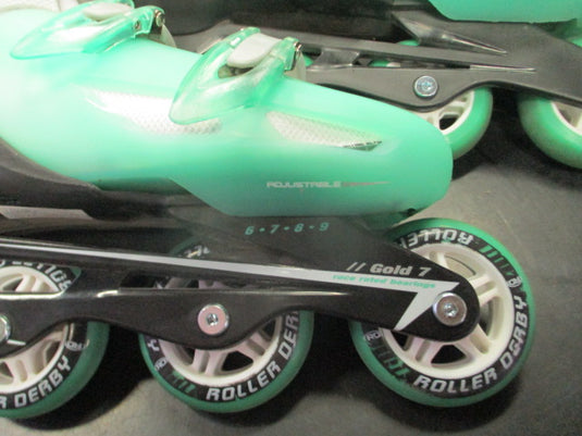 Used Roller Derby V500 Tech Adjustable Inline Skates Size 6-9