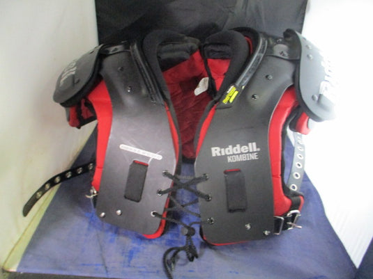 Used Riddell Kombine Sk Shoulder Pads w/ Back Plate Youth Size XL "48-50"