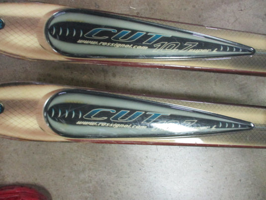 Used Rossignol Cut 10.7 Super R 170CM Downhill Skis With Salomon Bindings